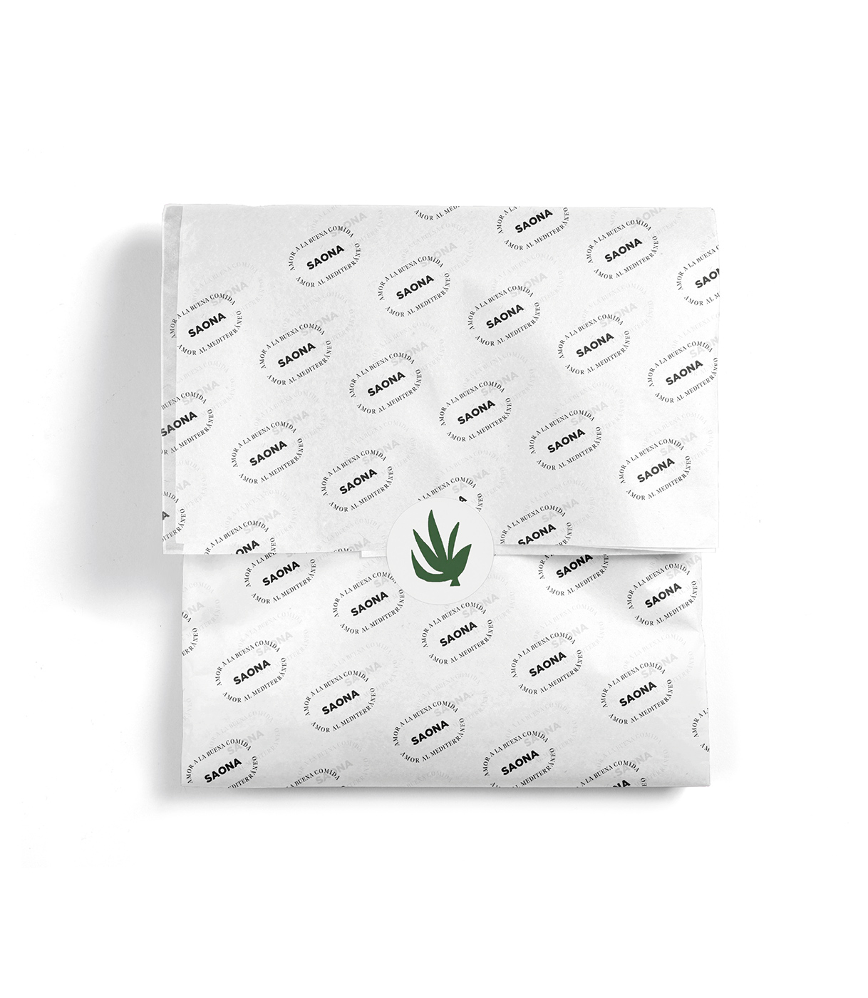 Diseño de bolsa de papel para Saona