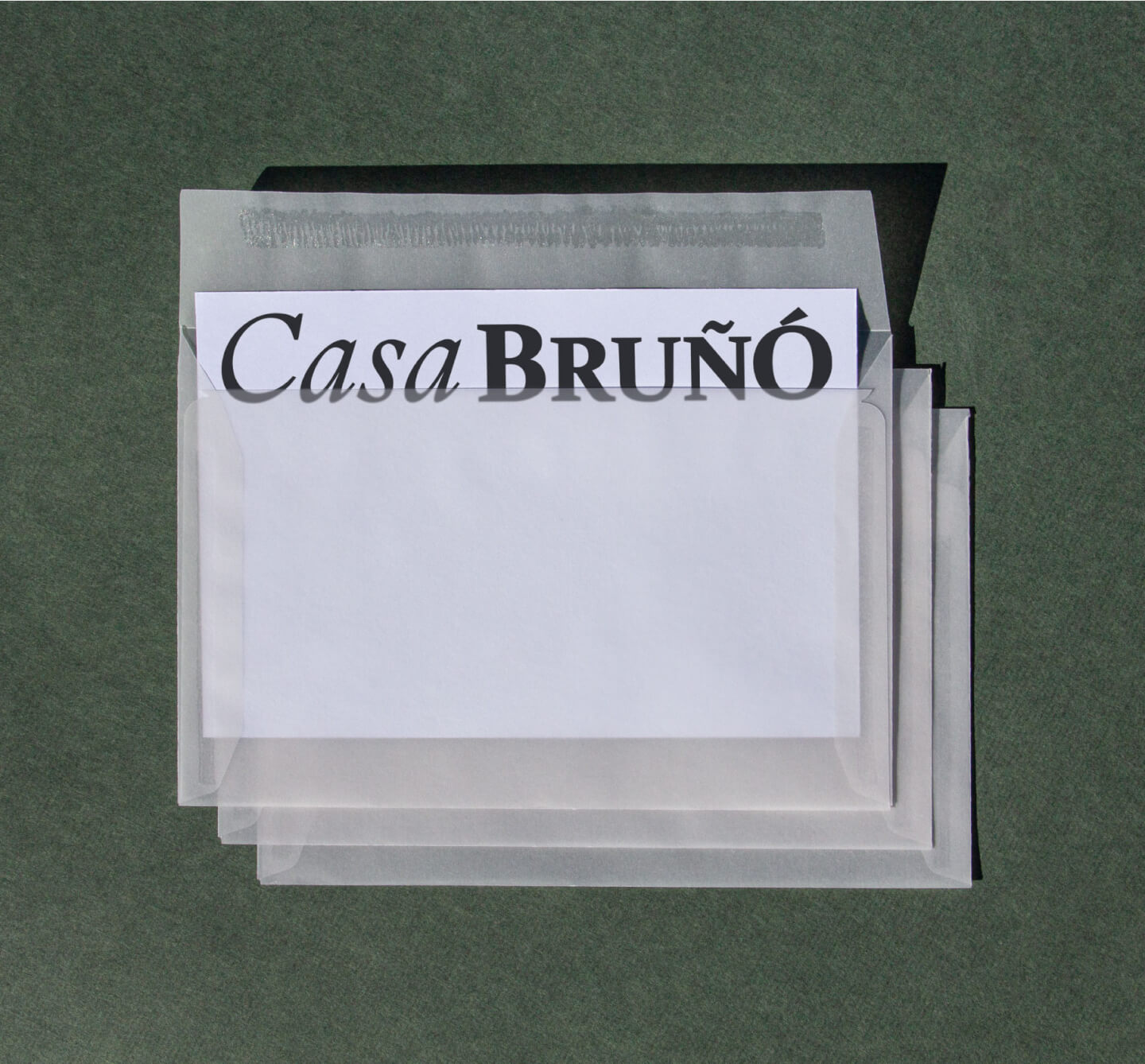 Muestra del diseño de postales de Casa Bruñó